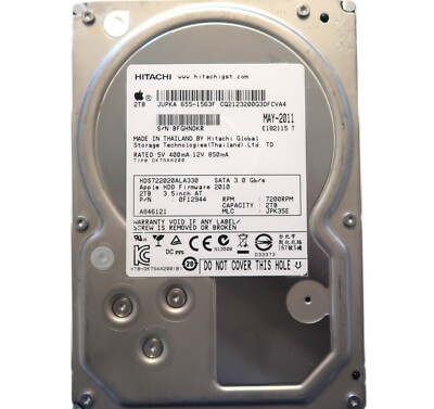 HDD 2TB 3.5インチハードディスク / Crystal DiskInfo 正常 / #950