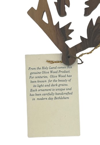 The Olive Tree from The Holy Handcrafted Wooden Nativity Ornament - Picture 4 of 4