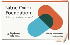 Berkeley Life Professional Nitric Oxide Booster FREE SHIP 60 Capsule) Exp07/27