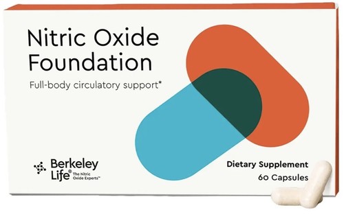 Berkeley Life Professional Nitric Oxide Booster FREE SHIP 60 Capsule) Exp06/26