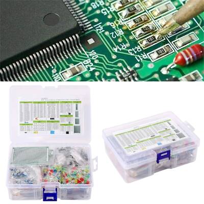 1818PCS Electronic Components Kits LED Diodes Resistors Electrolytic Capacitors
