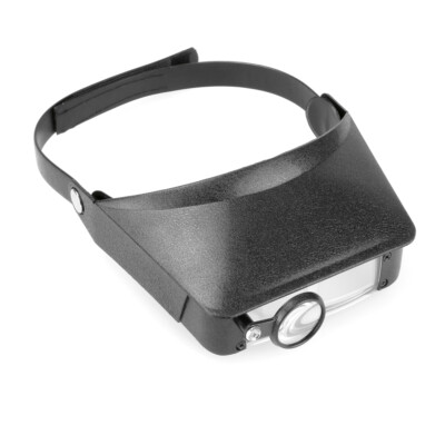 Hands Free Head Magnifier Visor w/ Magnifying Loupe 4.8X, For Hobby and Crafts