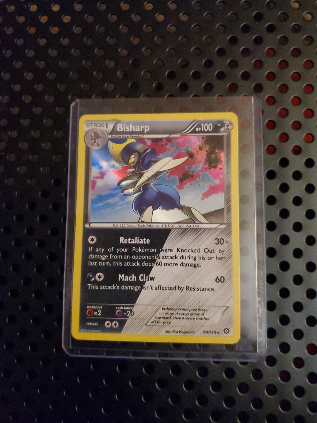 Bisharp 64/114 - XY Steam Siege Cosmos Promo - Holo Rare - Pokémon TCG - NM