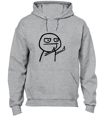 MITTELFINGER STICKMAN HOODY HOODIE LUSTIG UNHÖFLICH WITZ DESIGN GESCHENKIDEE TOP