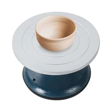FLKQC Ceramics Pottery Sculpting Wheel | 7" Diameter Heavy Duty Metal Pottery...
