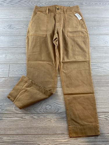 Old Navy Women's Khaki Pants Buckle in the Back Cargo Pocket Straight Leg  NWT | eBay