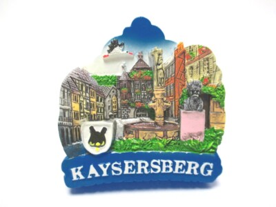 Kaysersberg Magnet  Poly Glanzlack Souvenir Frankreich Burg A. Schweitzer