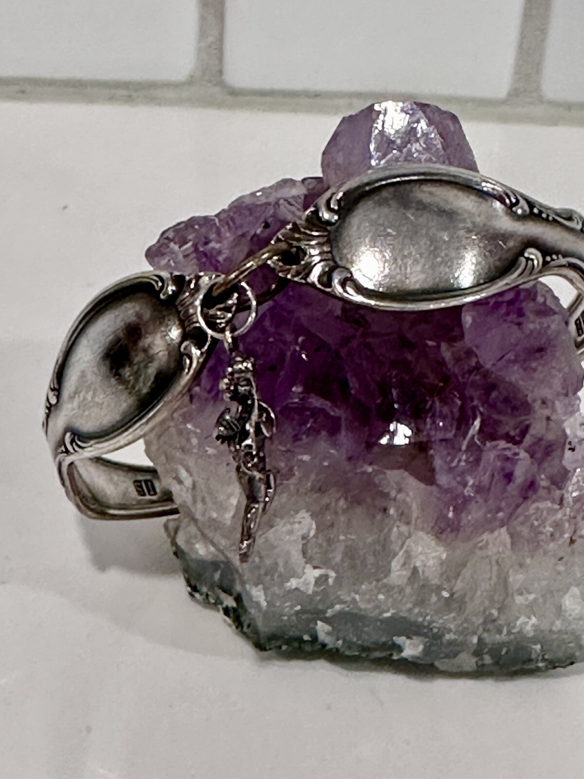 Angel braclet made from silverware - image 3