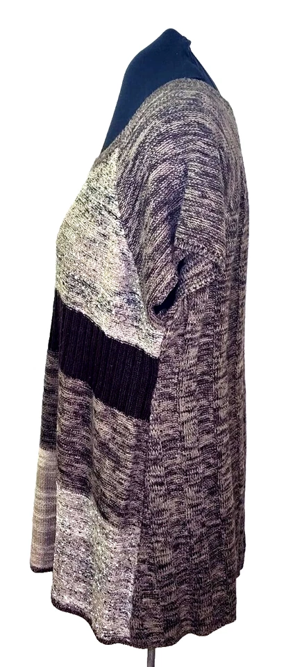 Style & Co. Sweater Dress Womans Short Sleeve 3X Patchwork Knit Ships from USA - Image 3 of 4