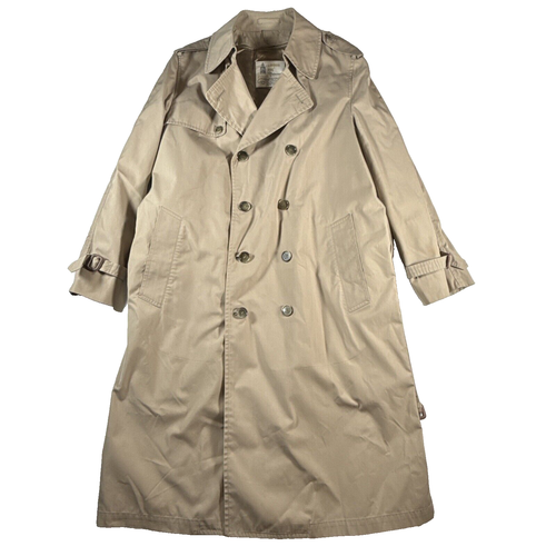 Mens London Fog Maincoats lined trench coat size 42L