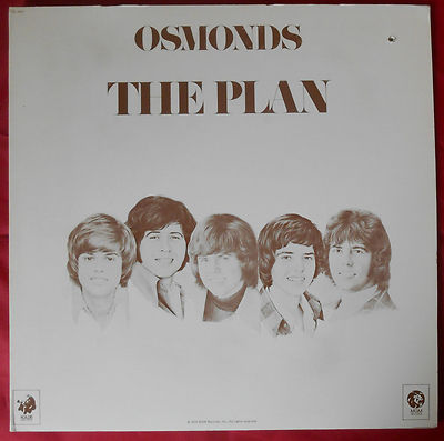 LP Osmonds The Plan MGM/KOLOB SE 4902 Canada 1973 Postercover m. Texten RAR FOC