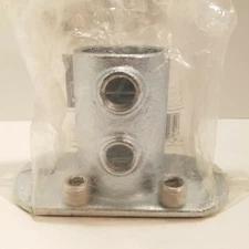 Steel-Tek 737785, 1-1/4” Steel Structural Pipe Fitting Rail Support Galvanized