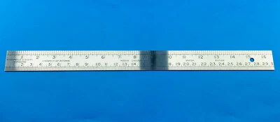 Rabone Chesterman 300mm Steel Type Scale Conversion Rule (479R/300)