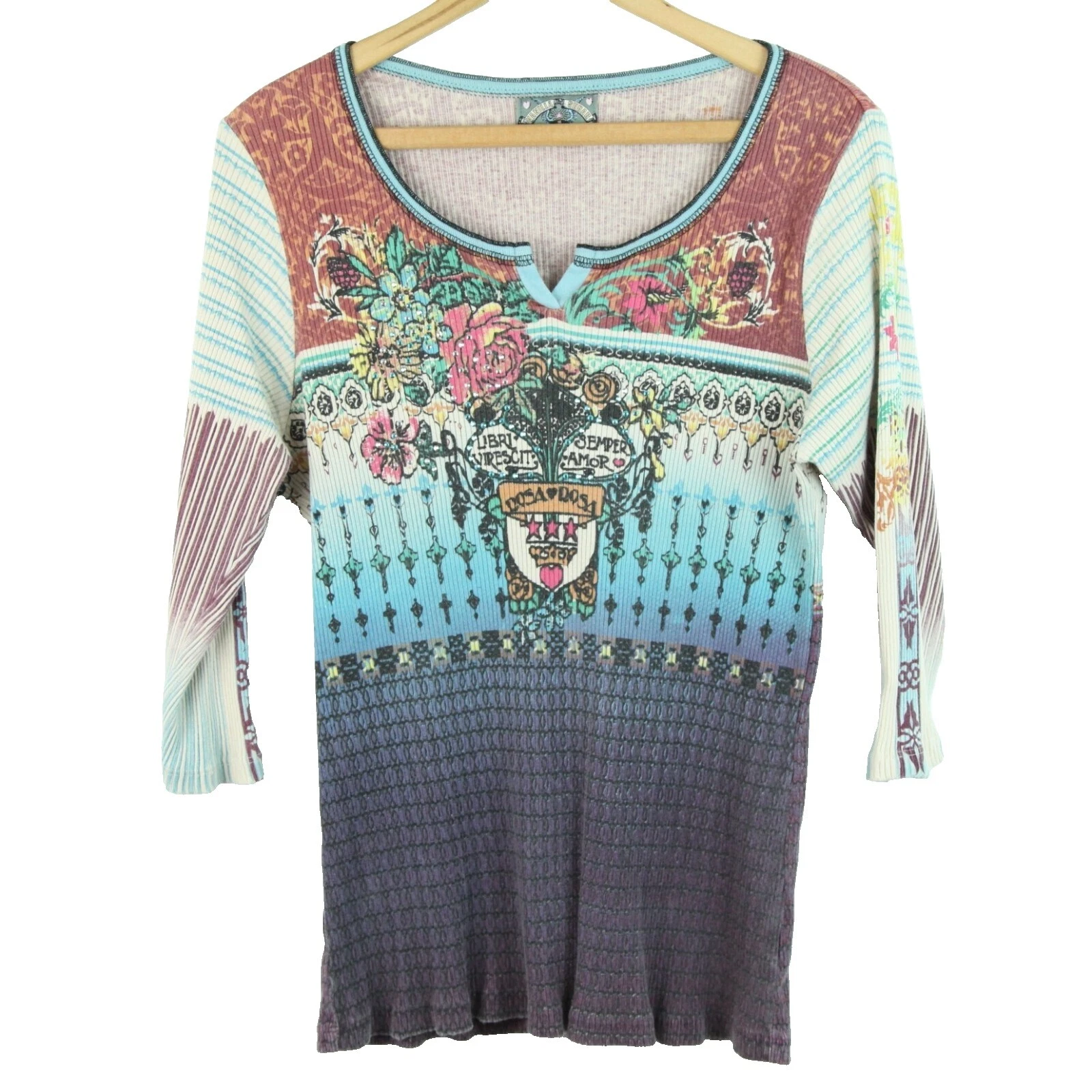 Multi-Color Plus Vintage Tops for Women