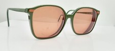 Vintage UOC Serena Green Oval Horn-Rimmed Sunglasses USA FRAMES ONLY