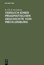Versuch einer pragmatischen Geschichte von Mecklenburg | Buch | 9783111067490