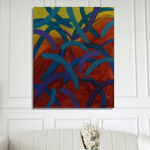 Mark Little original,painting,60”x48”Acrylic,Abstract,48,36,extra Large,Giant,XL - Picture 3 of 12