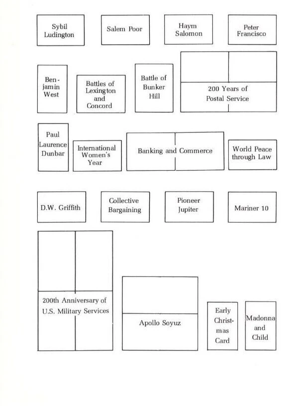 Set Postage Mh Stamp Year us 1975 commemorative collectibles stamp collection - Image 3 of 4