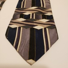 Martin Wong NAPA Silk Tie screenplay Abstract Geometric Made in USA