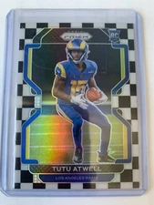 Tutu Atwell Rookie RC 2021 Panini Prizm CHECKERBOARD PRIZM SSP #350 Chargers