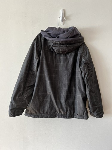 Gap Kids Boys Windbreaker Jacket Coat Size M(8) Lightweight Packable Hooded Gray - Picture 5 of 7