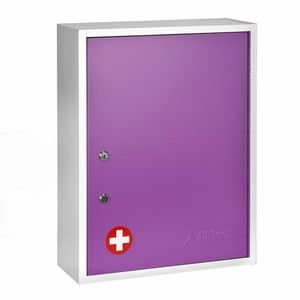 Adirmed Purple Steel Wall Mount Dual Lock Medical Security Medicine Cabinet Ebay