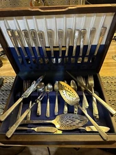 Vintage Heirloom Plate Stainless Flatware Pieces One Pattern