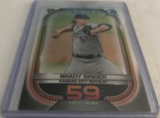 2021 Bowman Chrome Baseball Brady Singer Kansas City Royals Bowman Scouts #BTP59