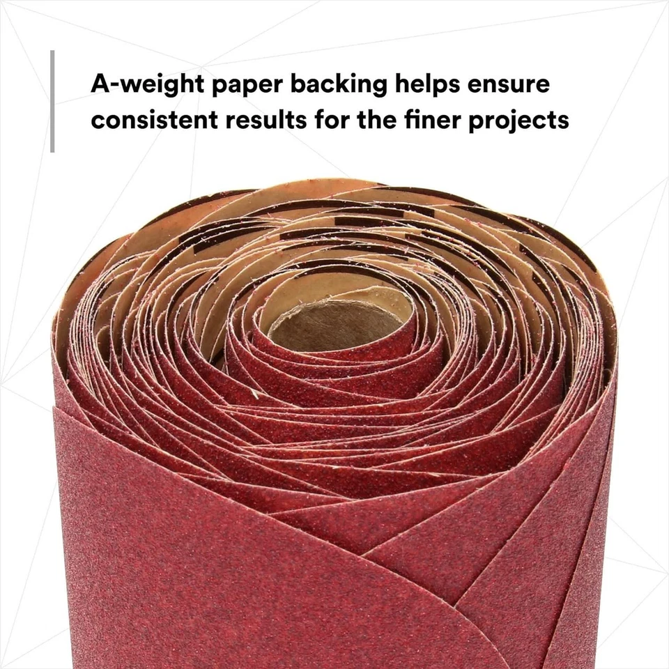 Rollo de disco Stikit de papel de lija rojo 3M (01116, 1116), 6 pulgadas, grano P80 - 100 discos Foto 4 de 4