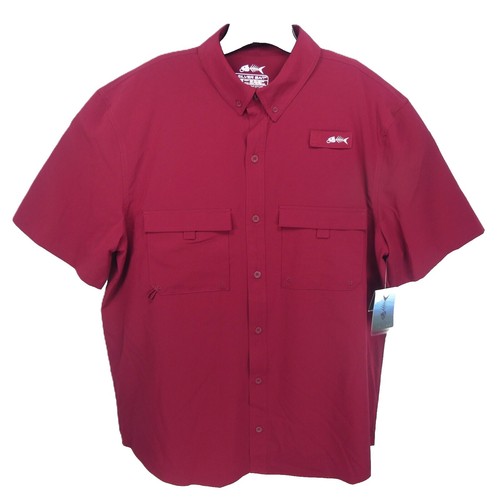 Chemise Magellan Outdoors Fish Gear homme grand gris à carreaux coupe