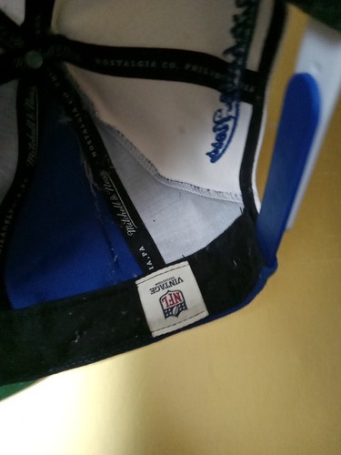 Indianopolis Colts Mitchell & Ness Baltimore WHITE BLUE Snapback Hat THROWBACK - Picture 8 of 13