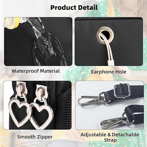 JANKS Small Crossbody Bags for Women Mini Cell Phone Purses with Crossbody Strap - Picture 6 of 6