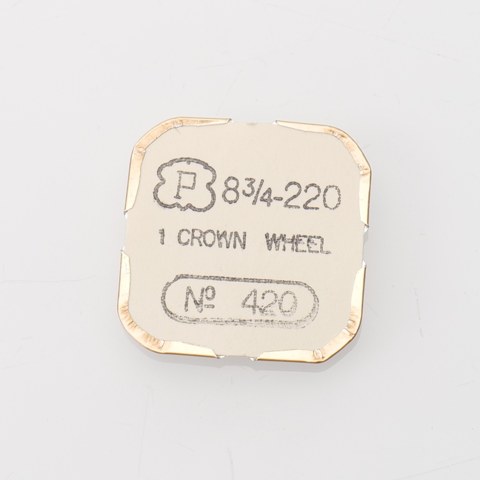 PESEUX Cal 220 Watch Crown Wheel Part Watchmakers New Old Stock (C14D25)