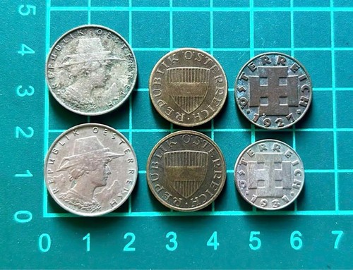 Austria Groschen coins (1925*2/59/60/27/31) 6 - Picture 24 of 24