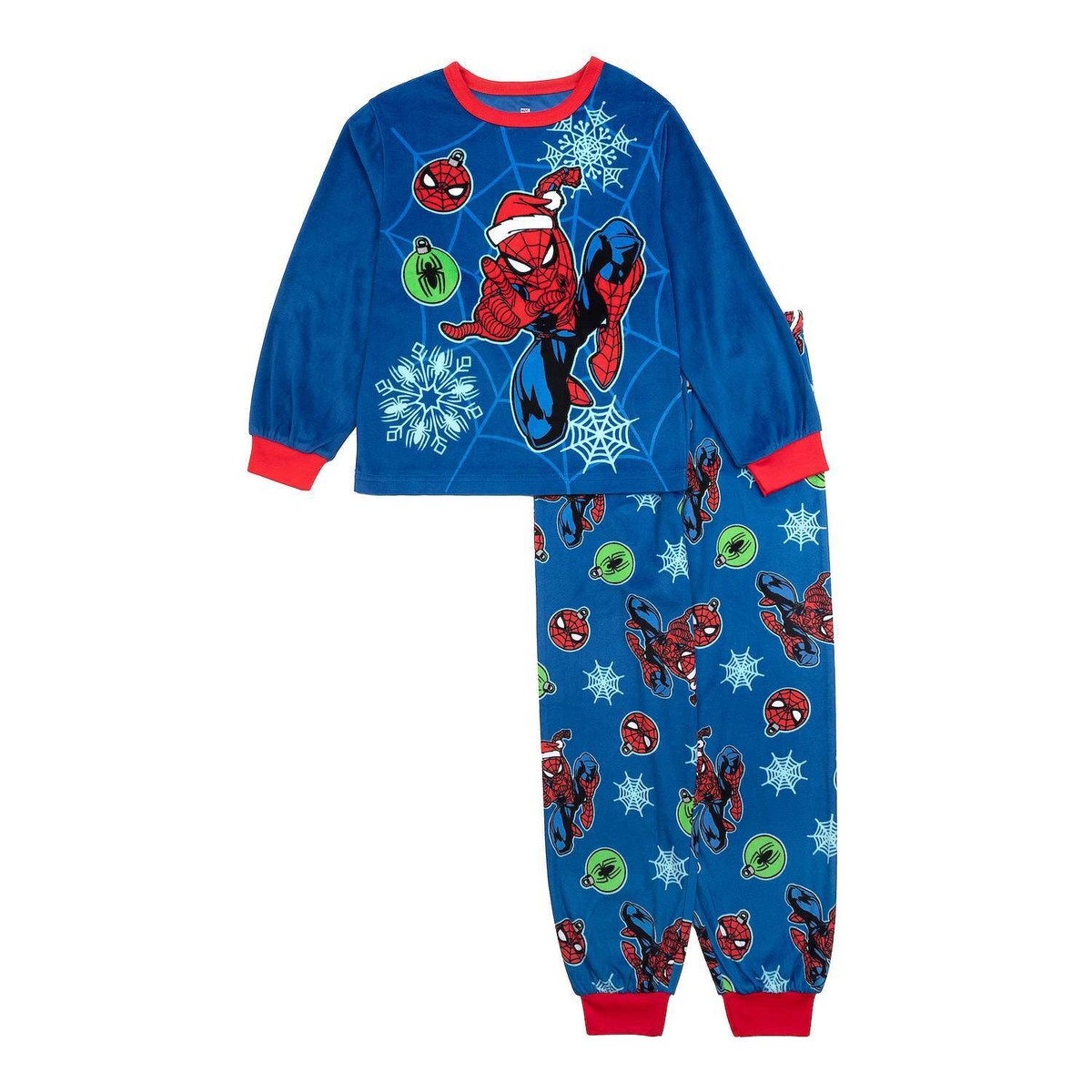 Tweedelige fleece pyjama 'Spider-Man' - rood / blauw - Kiabi - 16.00