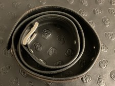 Wrangler Southwestern Concho 44  Leather Belt Buckle Black