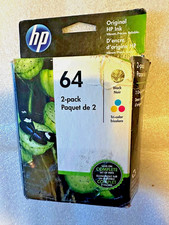 Genuine HP 64XL Black  64XL Tri-Color Ink Cartridges New
