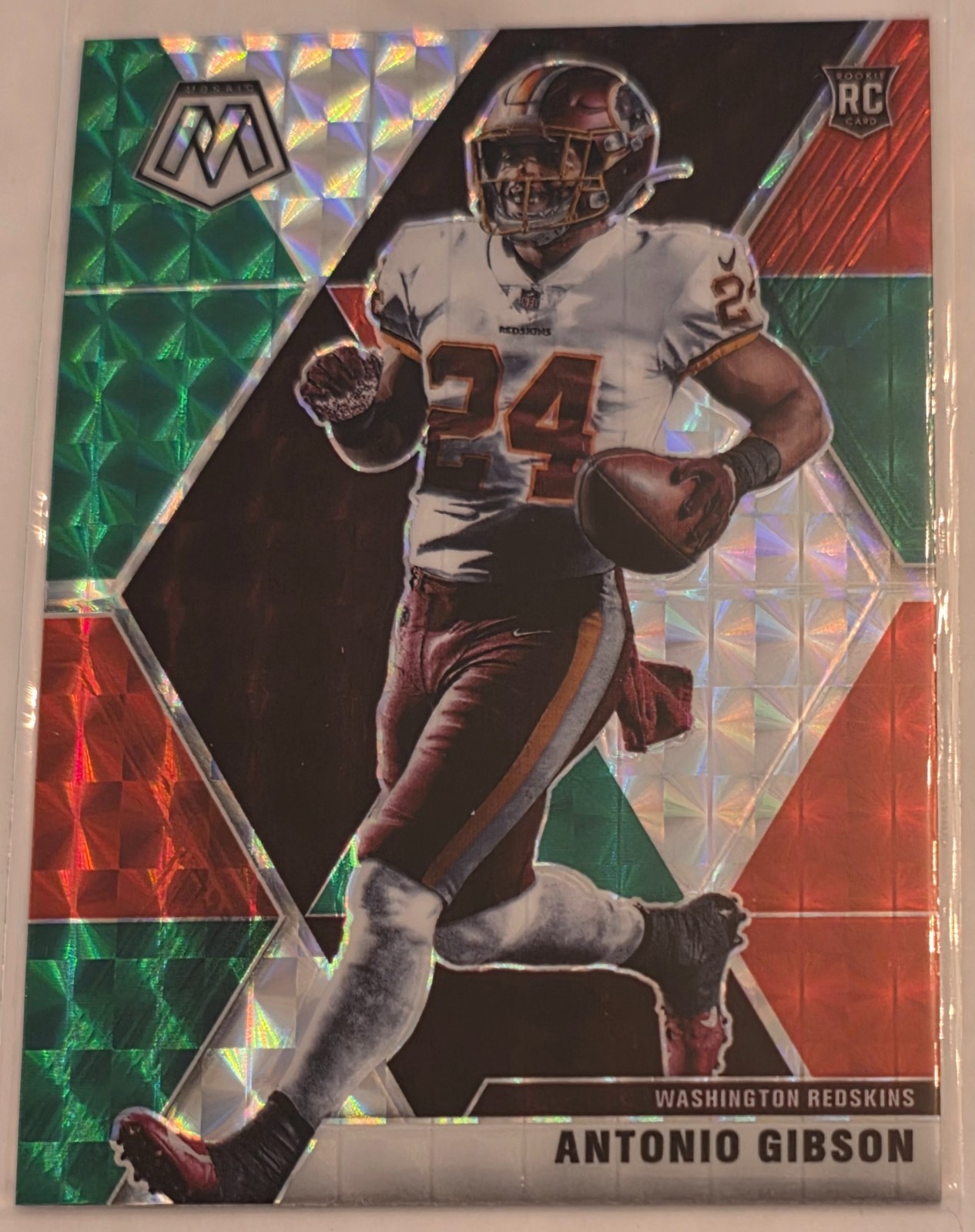 ANTONIO GIBSON 2020 Panini Mosaic Red Green Choice Prizm RC #227 Rookie