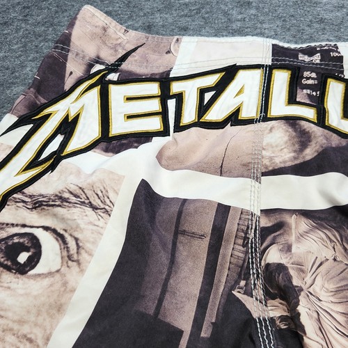Pantalones Cortos Para Hombre Billibong Edición Limitada Metallica Espalda Bordada 38 - Imagen 6 de 15