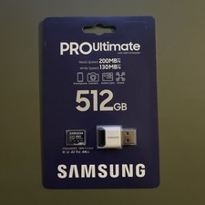 Samsung PRO Ultimate 512GB microSDXC with USB...