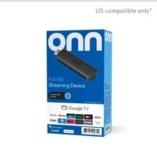 onn Google TV Full HD Streaming Device, 2K FHD,  Wi-Fi,  Google TV Voice Control