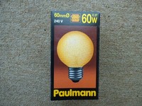 Paulmann Globelampe E27, D60Mm, 60W, Eiskristall Bernstein, 133.67