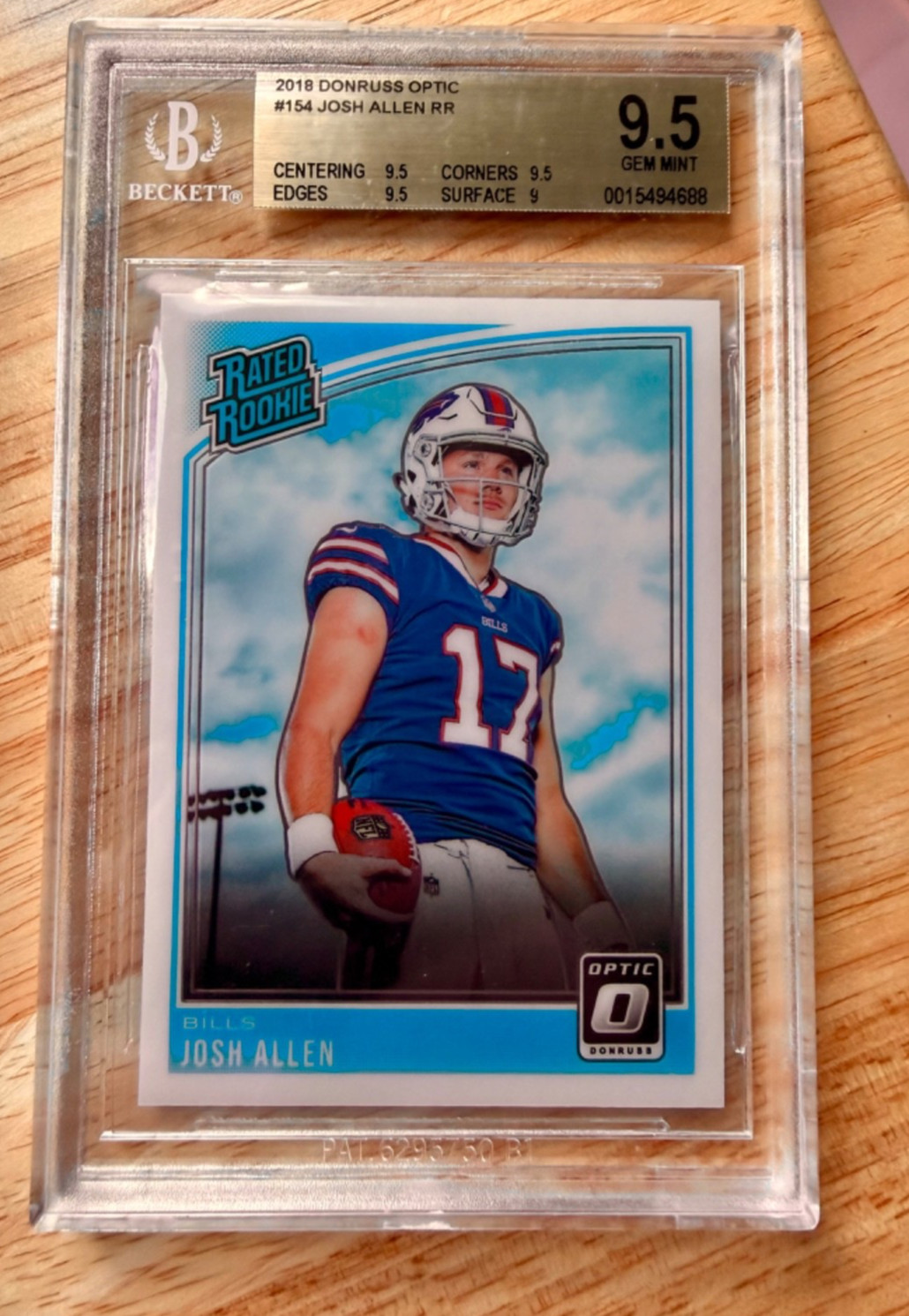 2018 Donruss Optic - Rated Rookie Josh Allen #154 (RC)