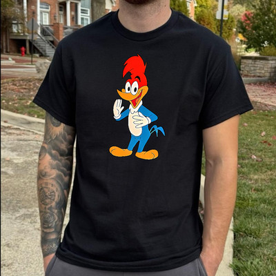 Funny Woody Woodpecker Cartoon T-Shirt for Fans