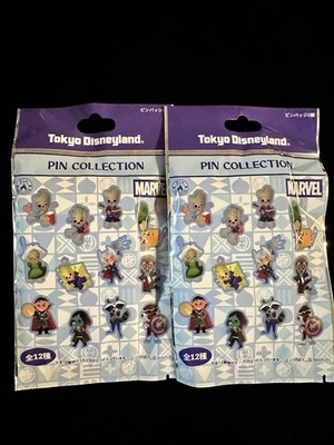Tokyo Disney Resort Groot Its A Small World Mystery Pins Two Bags W/ 2 Pins Ea