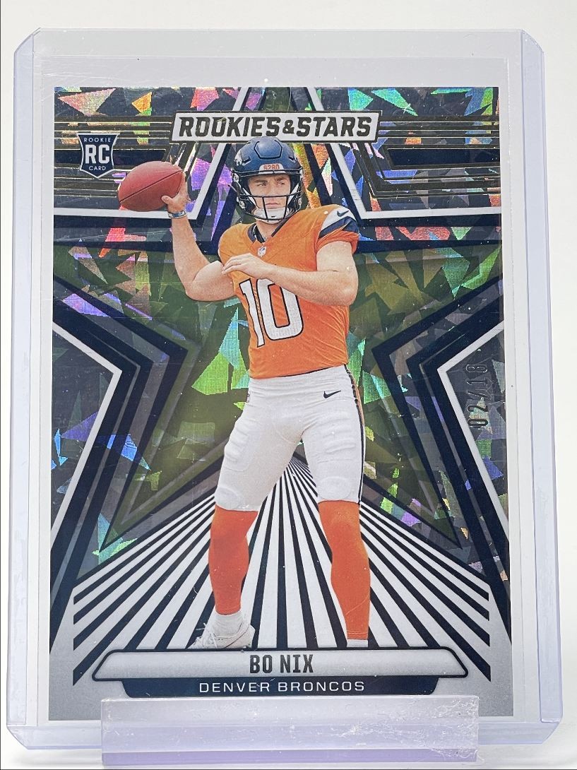 BO NIX 2024 ROOKIES & STARS ROOKIE FOOTBALL ICE FOTL BRONCOS RC /18 Q4188