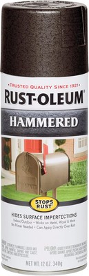 Rust-Oleum 7218830 Stops Rust Hammered 12 Ounce (Pack of 1), Dark Bronze 