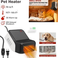   600W Dog House Heater with Thermostat,Pet House Heater Adjustable 6.6FT Safety