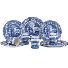 Spode Blue Italian 12 Piece Dinnerware Set
