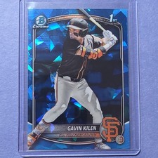 Bowman Chrome Draft Sapphire 1st Bowman Gavin Kilen BDC-40 Giants Prospect